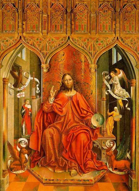 Fernando  Gallego Christ Giving his Blessing oil painting picture